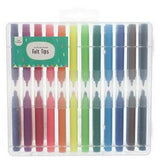 double ended felt tip pens pack 24 with case, UK version