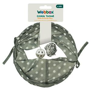 Webbox Crinkle Tunnel for Cats (British brand)