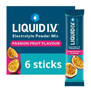 Liquid I.V. Electrolyte Powder Passion Fruit x6 Sachets, UK version