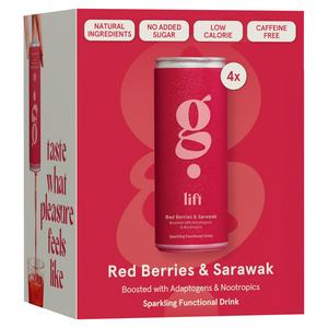 G Spot red berries sparkling functional drink 1L, UK version