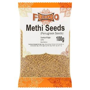 Fudco brand Methi Seeds Fenugreek 100g - British product