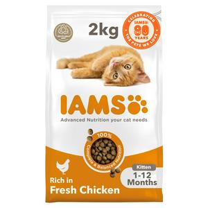 IAMS Vitality Dry Kitten Food Fresh Chicken 2kg, UK version