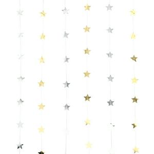 Sainsbury's Home star tassel backdrop kit silver gold 12 pieces (British brand)