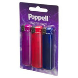 Poppell electronic lighters pack of 3, imported from the UK