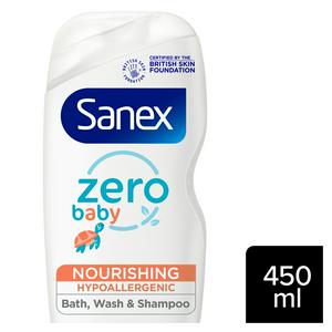 Sanex baby bath foam & shampoo 450ml (British brand)