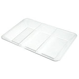 Sainsburys clear snack tray 3 compartments (British brand)