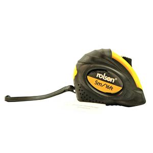 Rolson 5 metre tape measure with rubber cover, imported from the UK