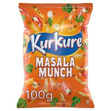 Kurkure Masala Munch crisp snacks 100g, imported from the UK