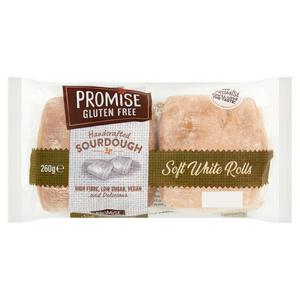 Promise Gluten Free Soft White Rolls 260g