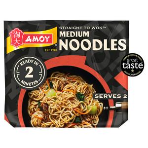 Amoy Straight to Wok Medium Noodles Stir Fry 2x150g
