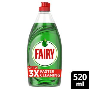 Fairy Platinum Quickwash washing up liquid 520ml - British product