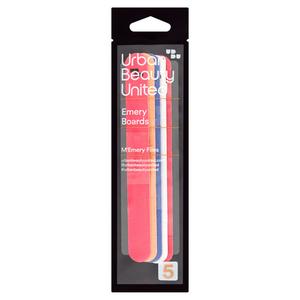 Urban Beauty United Emery Boards Medium Grit 5 Pack (British brand)