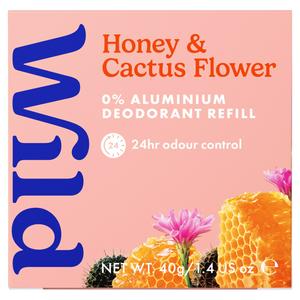 Wild Honey & Cactus Flower deodorant refill 40g (British brand)