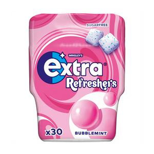 Extra Refreshers Bubblemint Sugar Free Chewing Gum Bottle 30 - British product