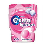 Extra Refreshers Bubblemint Sugar Free Chewing Gum Bottle 30 - British product