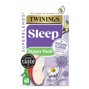 Twinings Superblends Sleep Herbal Tea Bags 40 Pack (British brand)