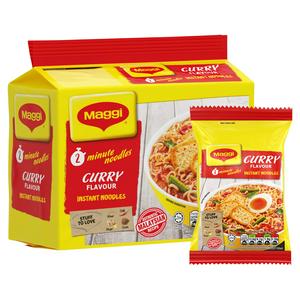Maggi Curry Flavour Instant Noodles 5x79g, imported from the UK