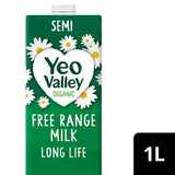 Yeo Valley Organic semi skimmed milk 1L (British brand)