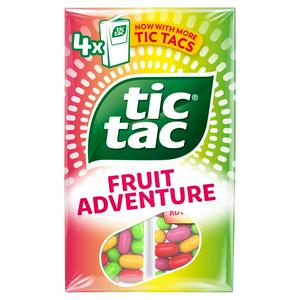 Tic Tac Fruit Adventure Mint Sweets 72g Multipack (British brand)