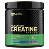 Optimum Nutrition Micronised Creatine Powder Blue Raspberry 247.5g - British product