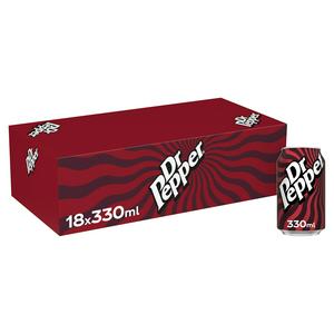 Dr Pepper Soft Drink Multipack 18x330ml - British product