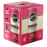 Remedy wild berry kombucha 4x330ml, imported from the UK