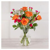 Sainsbury's Rose and Carnation posy, imported from the UK