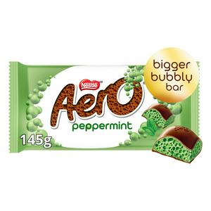 Aero Peppermint Bubbly Milk Chocolate Bar 145g - British product