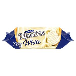 McVitie's white chocolate digestive biscuits 232g, imported from the UK