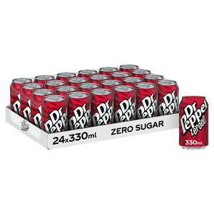 Dr Pepper Zero Sugar Cola 24 x 330ml