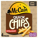 McCain Quick Chips Straight 4x100g, imported from the UK