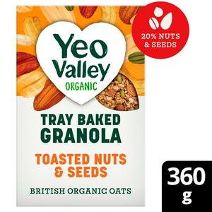 Yeo Valley Organic Tray Baked Granola Toasted Nuts & Seeds 360g