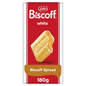 Lotus Biscoff white chocolate bar 180g, UK version