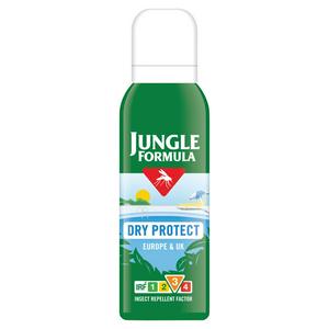 Jungle Formula Dry Protect Insect Repellent Spray 125ml, imported from the UK