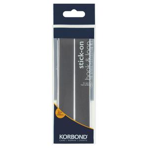 Korbond black hook and loop tape 2cm x 50cm, UK version