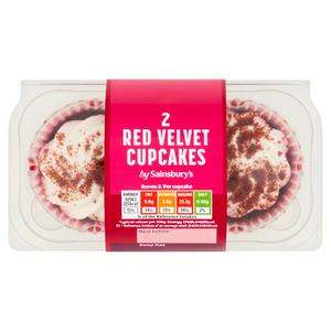 Sainsbury's Red Velvet Cupcakes 105g (British brand)