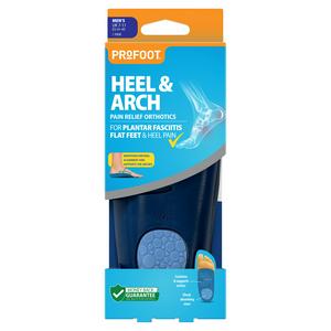 Profoot Heel And Arch Pain Relief Orthotics Men, imported from the UK