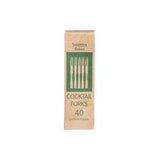 Sainsbury's Bamboo Cocktail Forks 40 Pack (British brand)