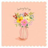 Carlton greeting card Thinking of You vase flowers 15.9cm - British product