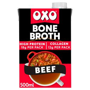 Oxo Nourishing Beef Bone Broth 500ml, imported from the UK