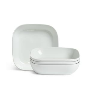 Habitat Square White Porcelain Pasta Bowl, UK version