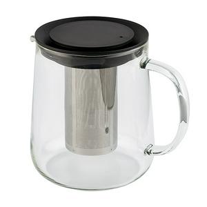 Habitat Glass Teapot with Infuser and Black Lid 1000ml, UK version