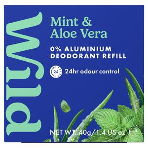 Wild Cosmetics Wild Mint Deodorant Refill 40g (British brand)