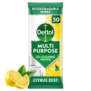 Dettol antibacterial cleaning wipes x30 - British product