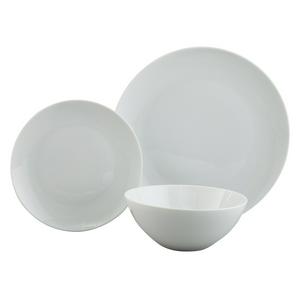 Sainsbury's Coupe dinner set 12 piece white porcelain (British brand)