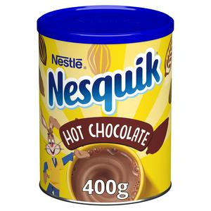 Nesquik Hot Chocolate Powder 400g, imported from the UK