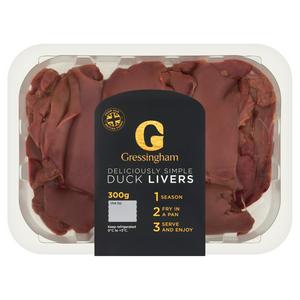 Gressingham duck livers 300g fresh product, UK version