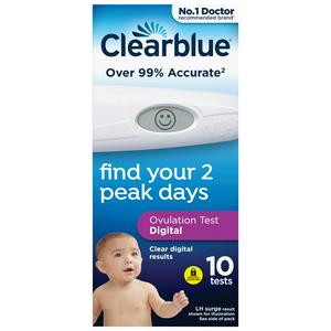 Clearblue digital ovulation test kit 10 sticks - British product