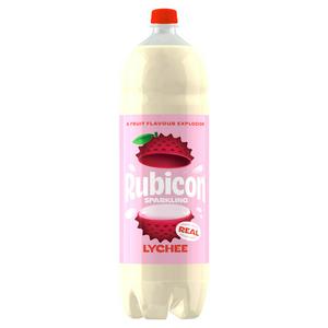Rubicon Sparkling Lychee Juice Drink 2L, imported from the UK