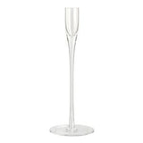 Habitat tall clear glass taper candle holder 25cm, UK version